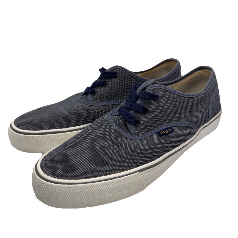 Size 11.5 D - Men’s Polo Ralph Loren Morray Burlap Casual Shoes - Gray
